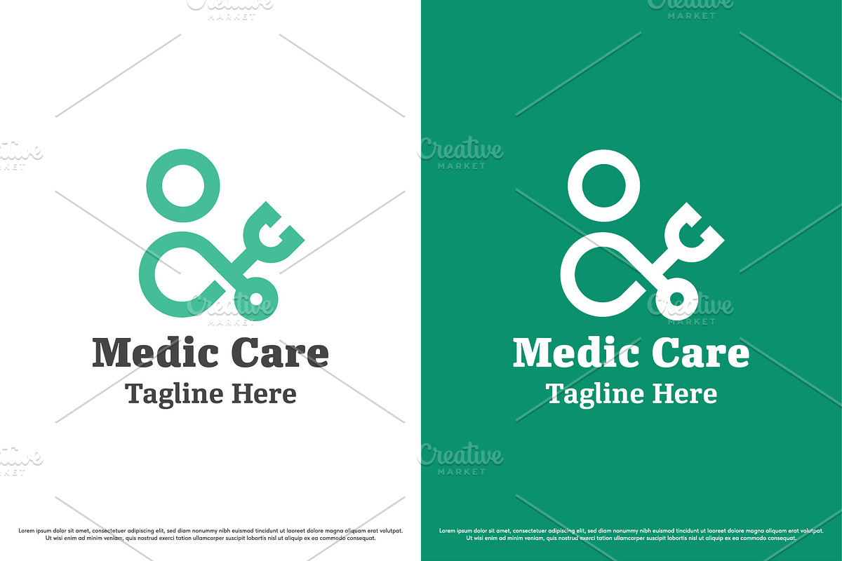 Medic care logo design template, a Branding & Logo Template by Morvana Crew (Photo 1 of 2)