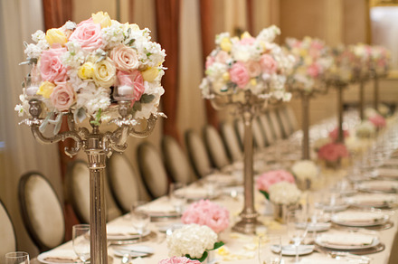 Dining table setting, a Photo by Stocklane