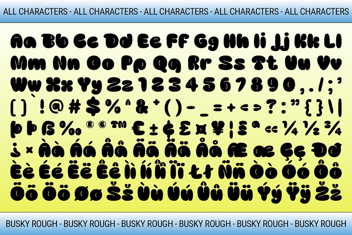 Busky Rough, a Sans Serif Font by Craft Supply Co. (Photo 8 of 8)