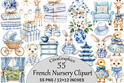 French Nursery Clipart, an Illustration by CitraGraphics (Thumbnail 1 of 6)