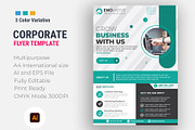 Corporate Flyer Template Design, a Flyer Template by famush (Thumbnail 1 of 4)