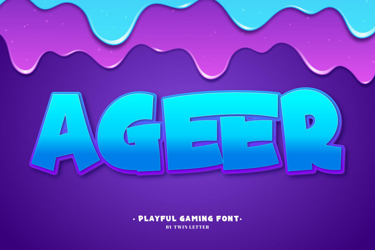 Agerr, a Sans Serif Font by twinstd (Photo 1 of 13)