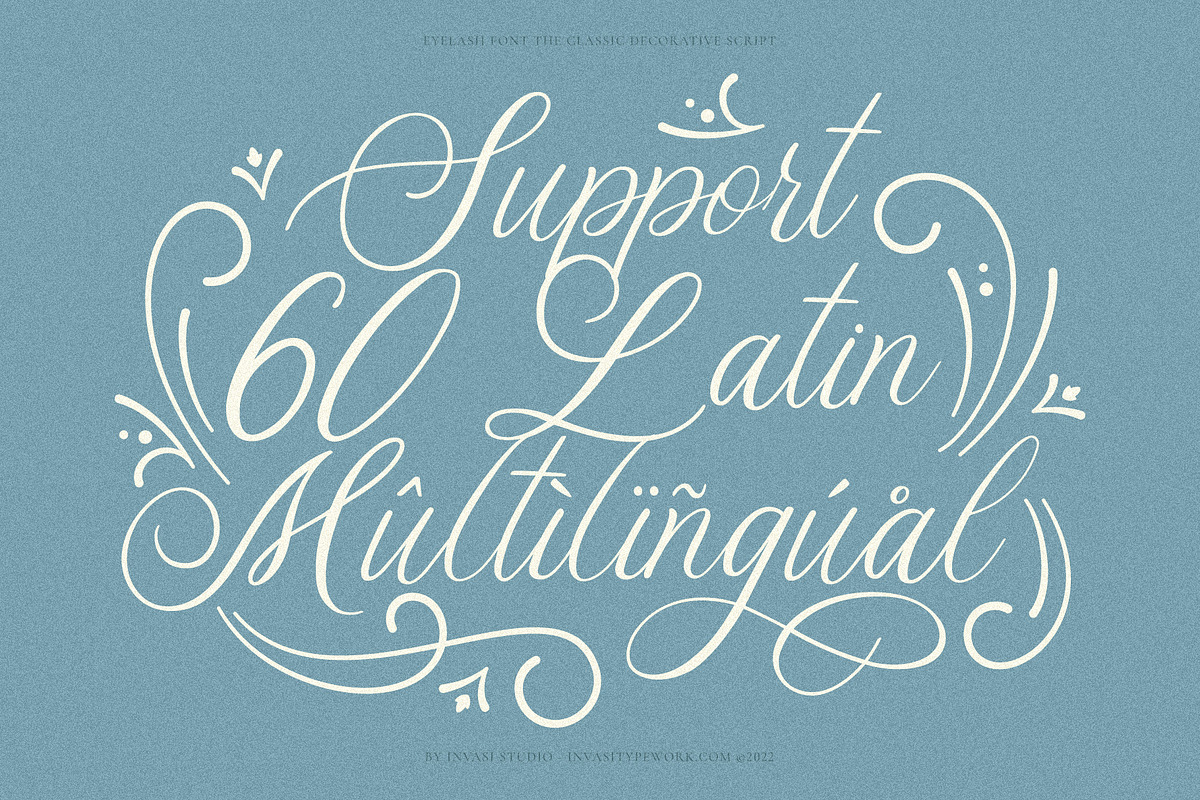 Eyelash - Decorative Script Font, a Script Font by Invasi Studio (Photo 11 of 11)