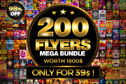 200 Flyer Templates Bundle 98% OFF !, a Flyer Template by XtremeFlyers (Thumbnail 1 of 22)