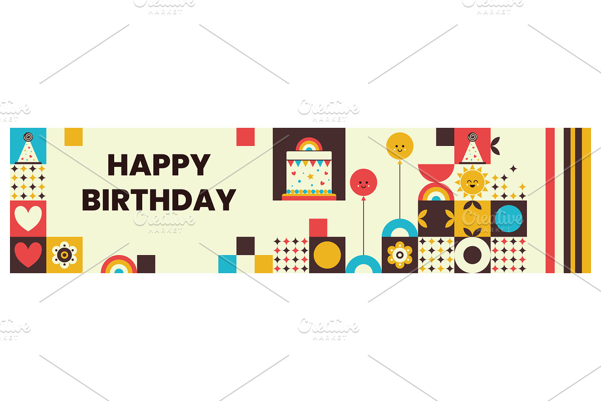 Happy birthday celebration, a Decorative Illustration by Creative Backgrounds