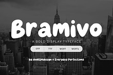Bramivo | Bold Playful Display Font
