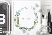 Watercolor eucalyptus clipart, an Illustration by OrangePeafowlArt (Thumbnail 9 of 10)