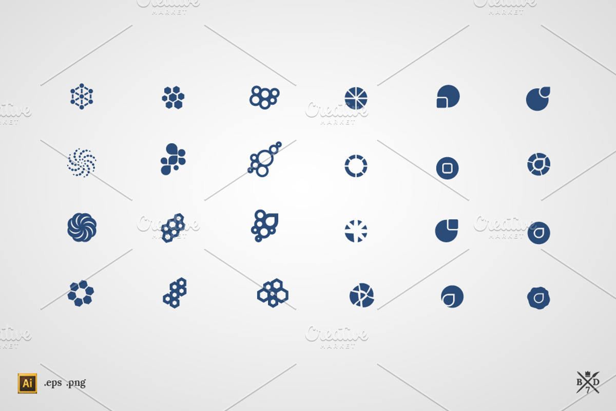 Abstract Organic - 24 vector icons, an Icon by Basari Design (Photo 2 of 2)
