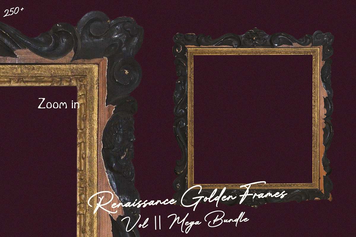 250 Renaissance Golden Frames Vol II, an Object Graphic by Lilithcollageart (Photo 4 of 11)