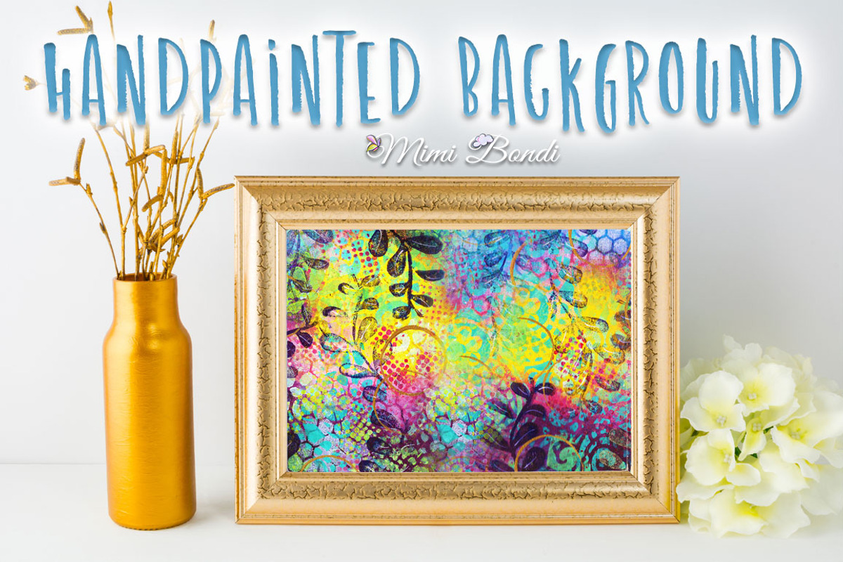 Handpainted abstract background 9, an Illustration by Mimi Bondi Studio (Photo 6 of 6)