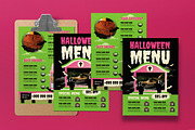 Black Maximalist Halloween Menu, a Flyer Template by graphicook (Thumbnail 4 of 4)