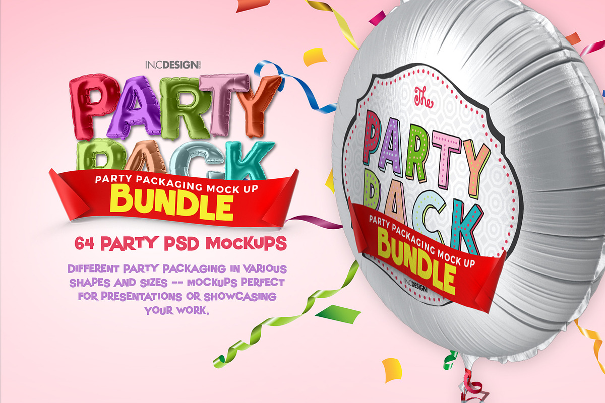 BUNDLE: Party Packaging Mockups, a Cups & Container Mockup by INCDesign (Photo 2 of 11)