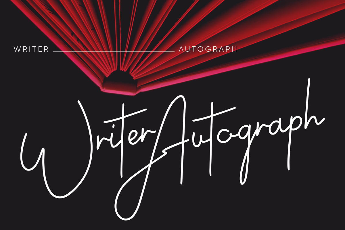 Writer Autograph – Elegant Script, a Script Font by TirionType (Photo 1 of 9)
