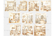 Baby Shower Graphics Collection, a Decorative Illustration by GlamArtZhanna (Thumbnail 4 of 5)