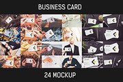 24 Business Card Mockup #1, a Mockup by Walentin (Thumbnail 1 of 25)