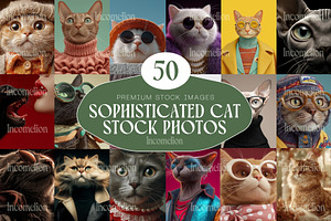 50 Sophisticated Cats Stock Photos