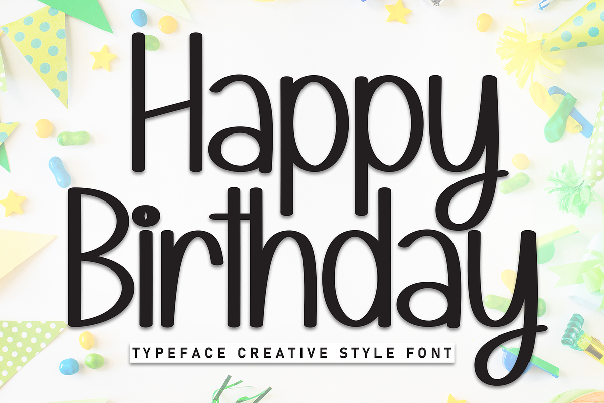 Happy Birthday | Script Font, a Script Font by Scratchones (Photo 1 of 8)