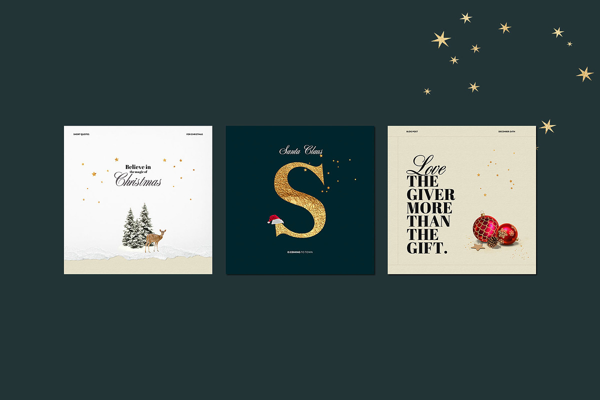 Christmas Social Media Kit - Canva, a Social Media Template by Imagination Area (Photo 5 of 8)