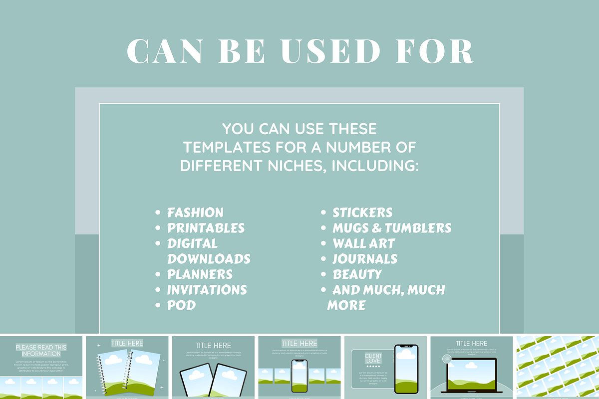 Green Etsy Listing Templates, a Branding & Logo Template by SunshineStudioBoutique (Photo 6 of 7)