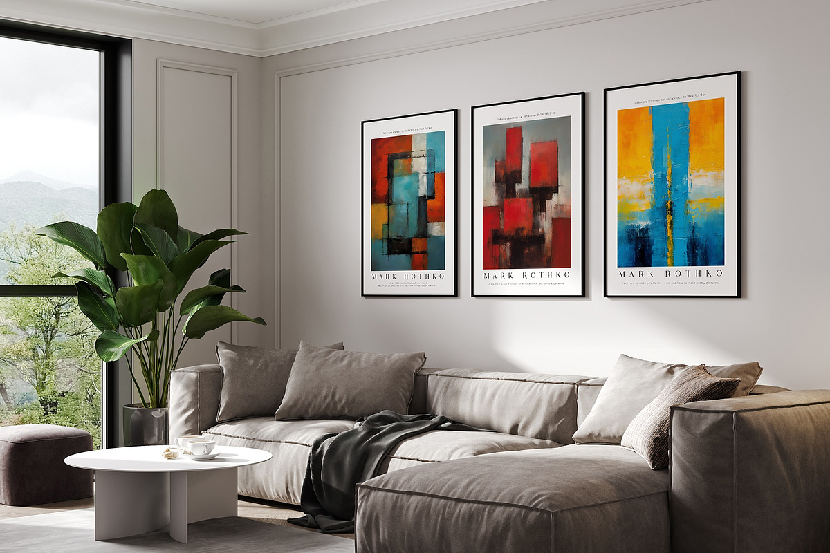 Art Poster Inspired by Mark Rothko, a Decorative Illustration by Vibrand Studio (Photo 4 of 12)