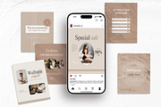 Wellness Instagram Templates Bundle, a Social Media Template by DigiPax (Thumbnail 4 of 12)