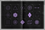 150 Retro-Futuristic Textured Shapes, an Object Graphic by Samolevsky (Thumbnail 5 of 17)