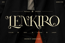 Lenkiro - Luxury Elegant Swash Serif