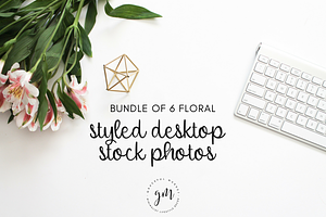 Floral Styled Desktop | 6 Images