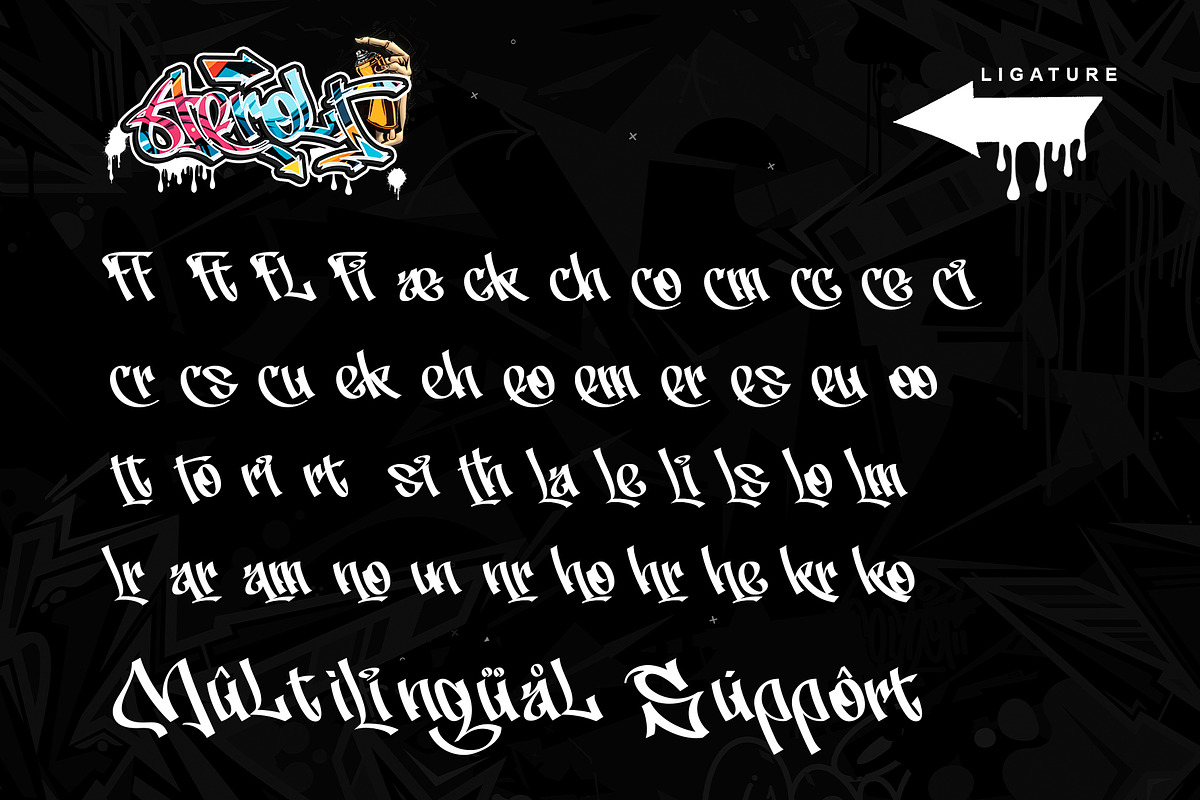 Aerolt - Street Art Graffiti Font, a Handwritten Font by Letterara (Photo 12 of 14)