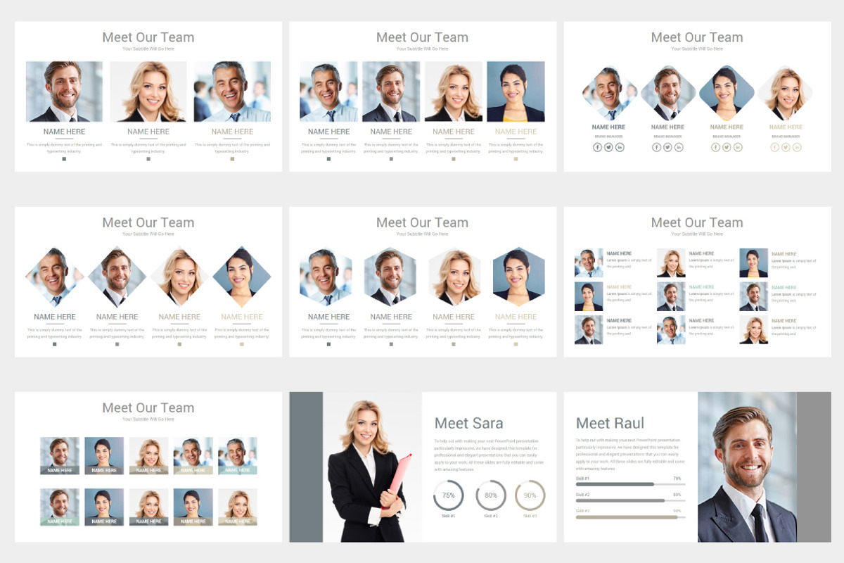 Modern Minimal PowerPoint Template, a Presentation Template by SlideArt (Photo 10 of 22)