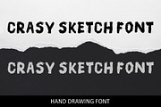 Crasy Sketch Font - Brush Font, a Handwritten Font by SketchArtStudio (Thumbnail 1 of 3)
