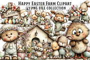 Whimsical Easter Farm Clipart, an Illustration by Dream Creation (Thumbnail 1 of 5)