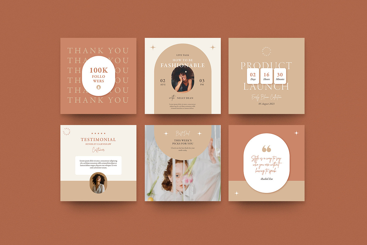 Alodie - Fashion Instagram Pack, a Social Media Template by Vynetta (Photo 9 of 12)