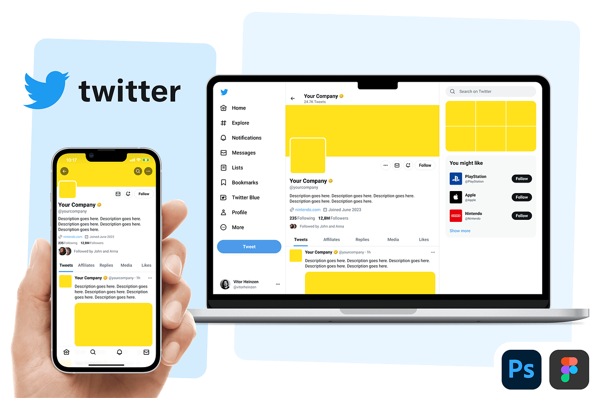 Social Media Branding Kit Essentials, a Social Media Template by Vitor Heinzen (Photo 16 of 18)