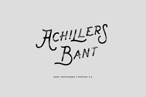 Bant Achillers Typeface