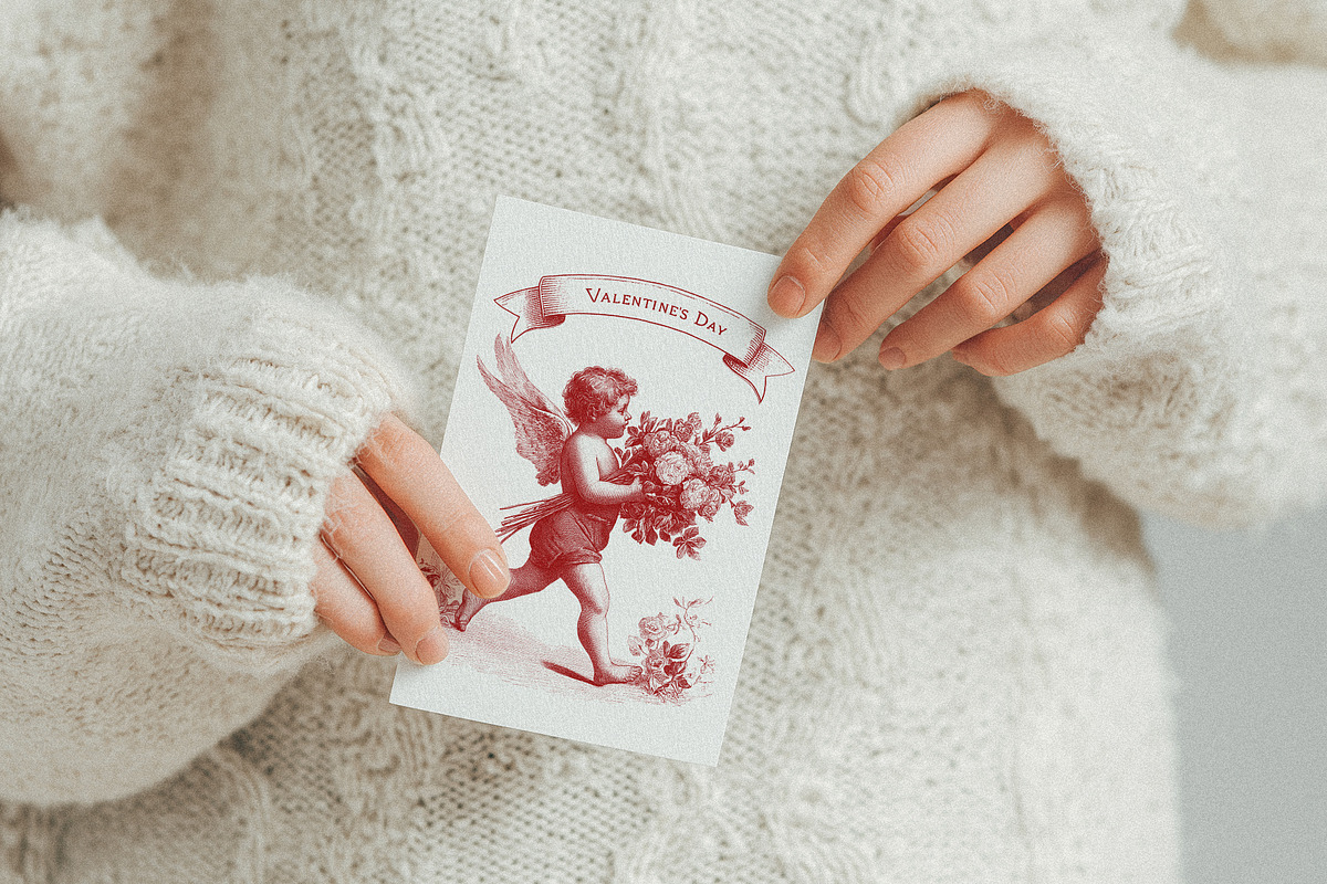 Vintage romance- Valentine's day, a Seasonal Illustration by Pamyatka Shop (Photo 6 of 18)