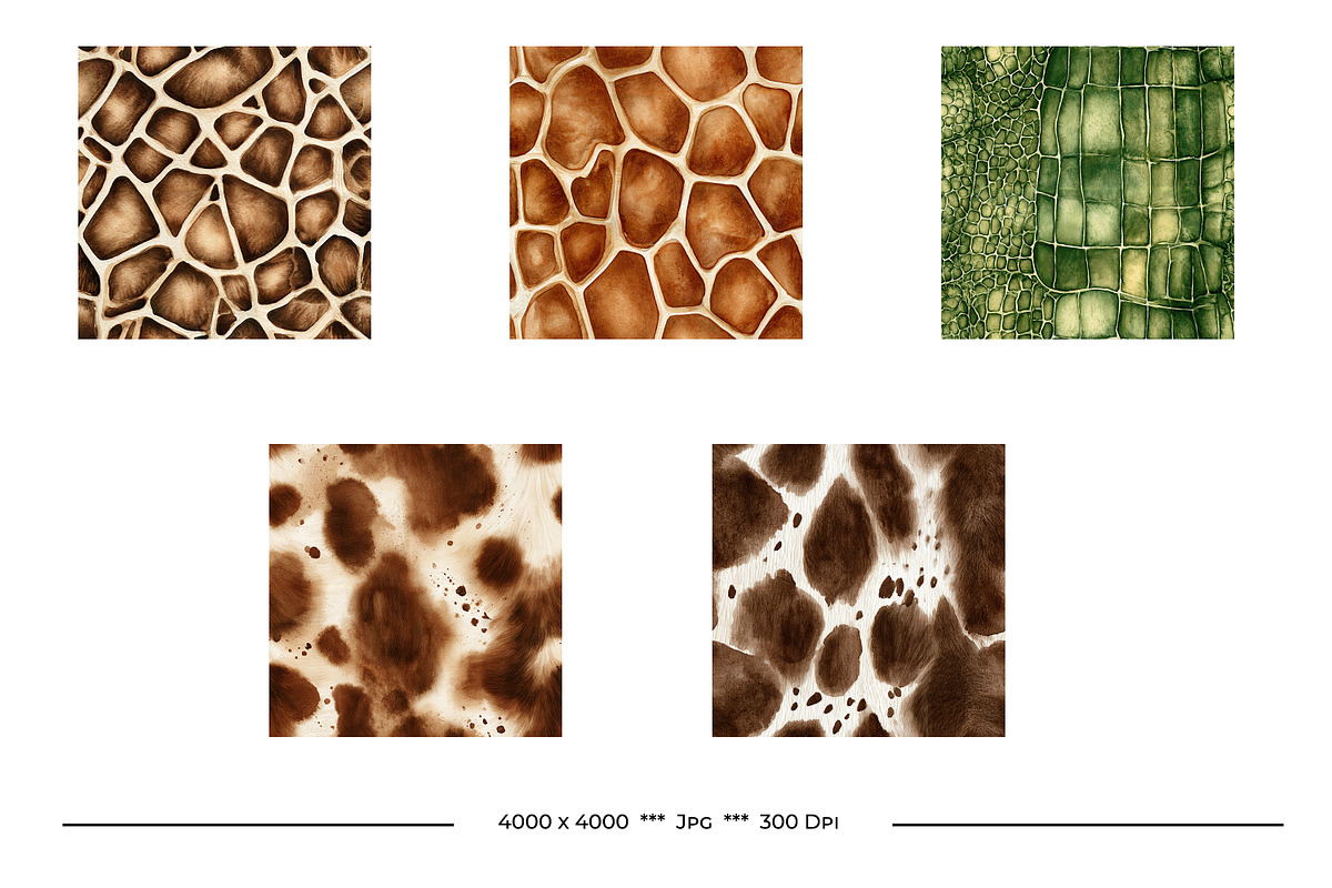 Animal Print Watercolor Designs, a Texture Graphic by karenfoleyphoto (Photo 2 of 4)