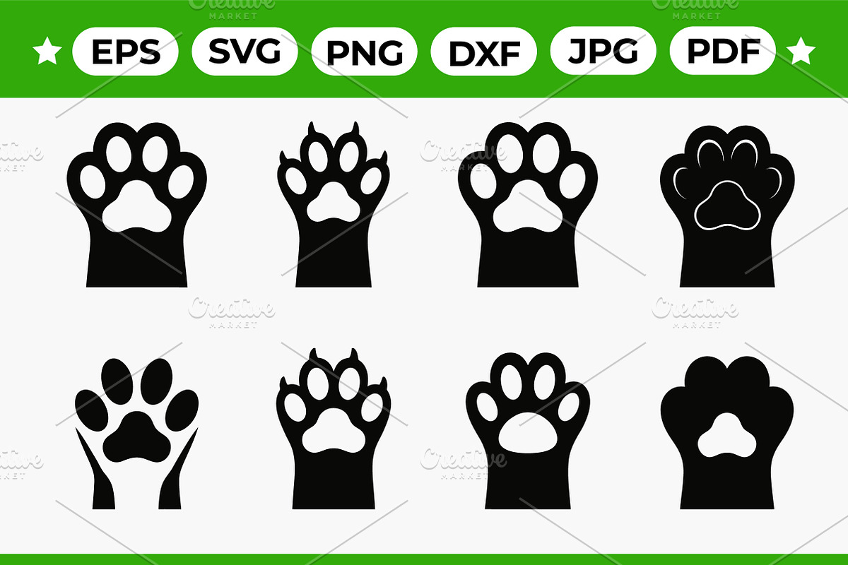 Monster Claw Silhouette Set, an Object Graphic by Artonix (Photo 1 of 3)
