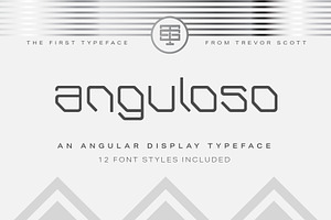 Anguloso - Angular Display Typeface