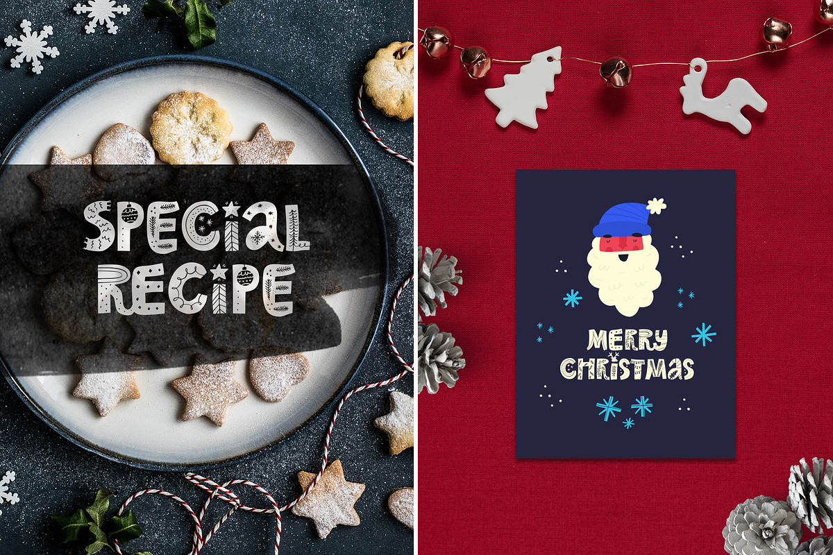 Nordic Christmas - scandinavian font, a Font by Favete Art (Photo 9 of 12)