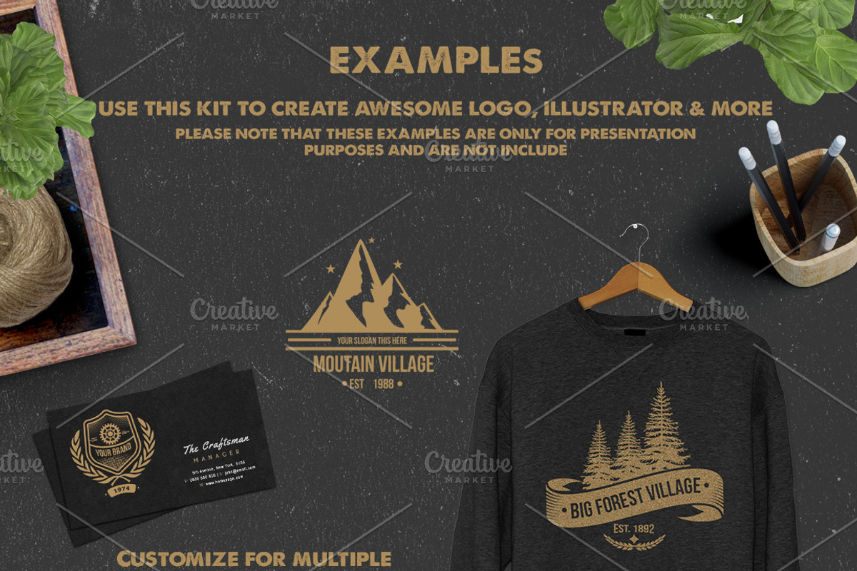 Logo Creation Kit, a Branding & Logo Template by The Craftsman (Photo 11 of 71)