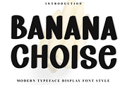 Banana Choise, a Script Font by InermediaSTUDIO (Thumbnail 1 of 8)