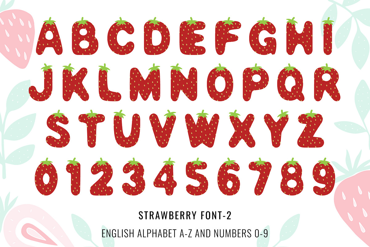 Strawberry Font, a Symbol Font by Font Craft Studio (Photo 6 of 7)