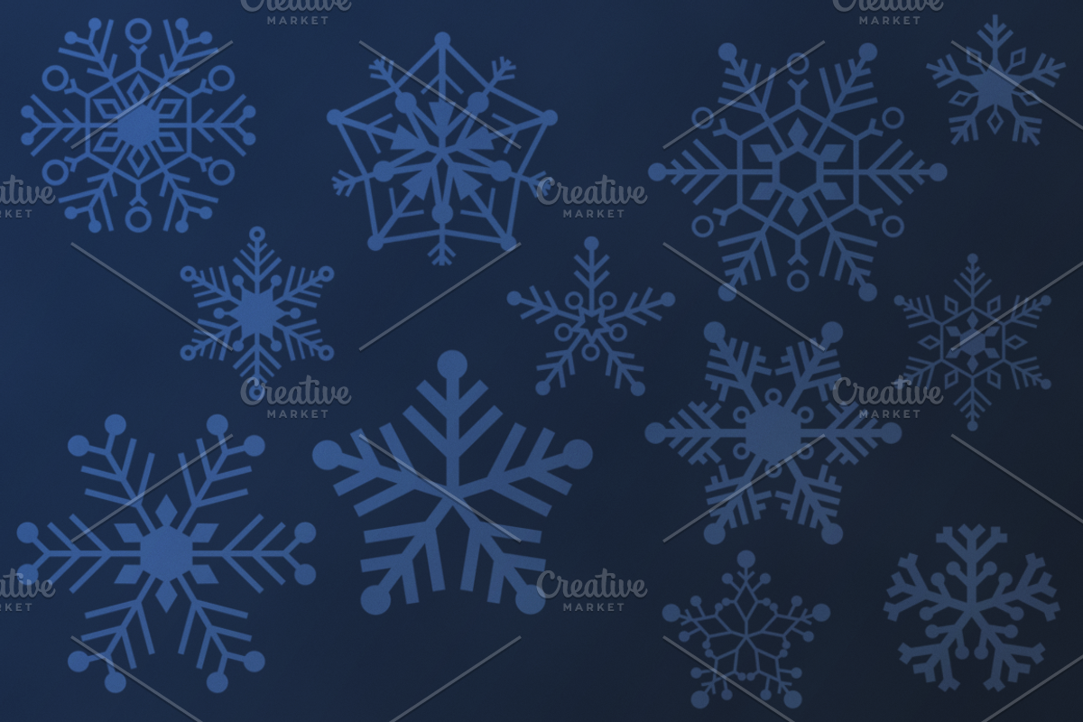 Snowflake Vectors preview 2