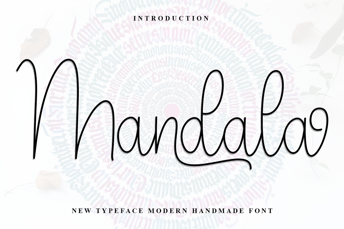 Mandala, a Handwritten Font by FreshTypeINK (Photo 1 of 7)