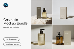 Neutral Cosmetic Mockup Bundle, a Packaging Mockup by Digital Asset Co