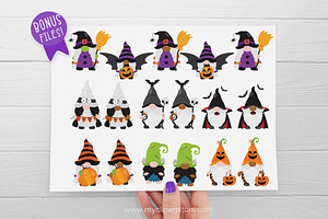 Halloween Gnomes Clipart, SVG