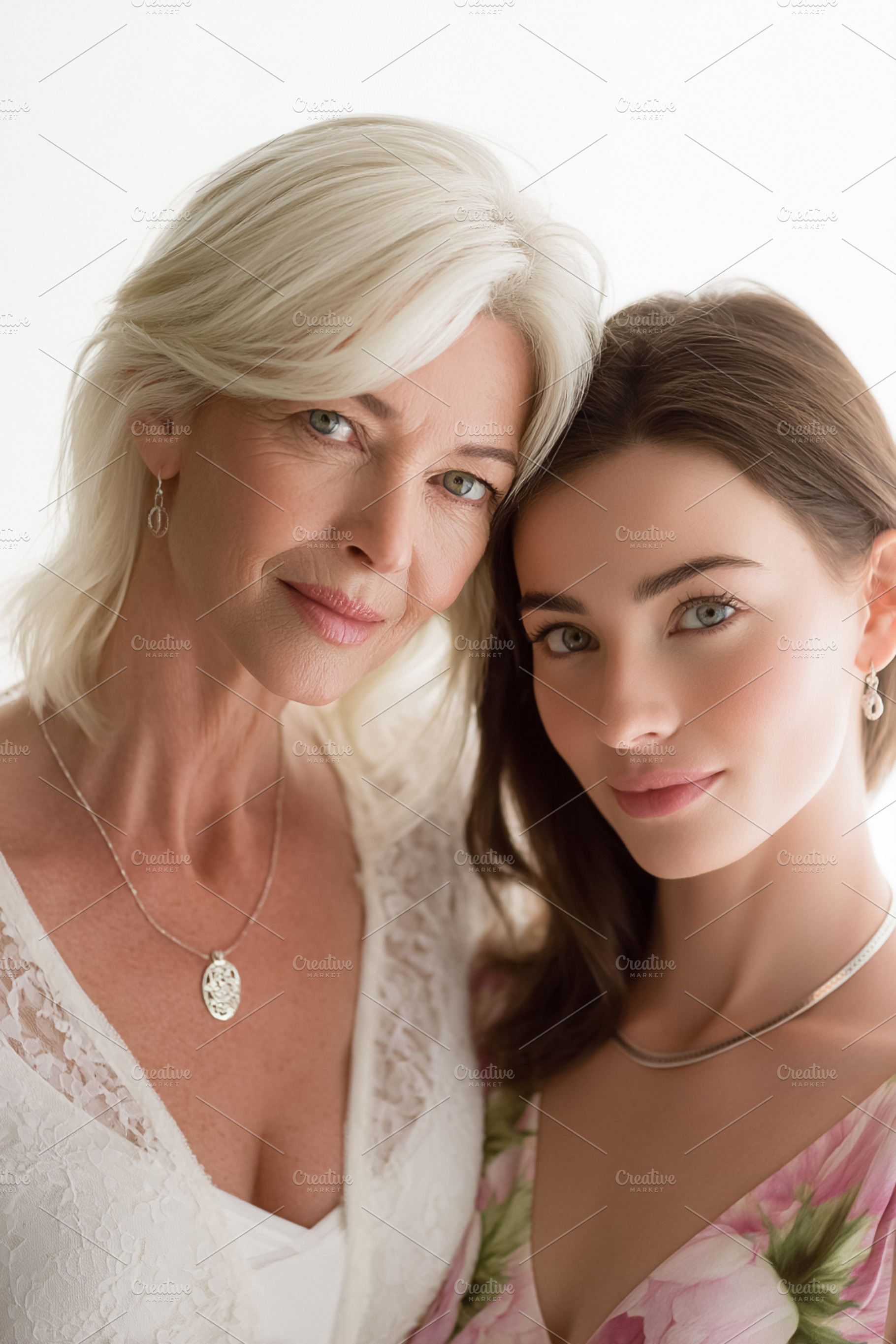 Mother and daughter embracing, showing love and connection acros, a Photo by Studio ANNA