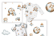 NEWBORN baby illustration & patterns, an Object Illustration by Linerisyart (Thumbnail 8 of 17)