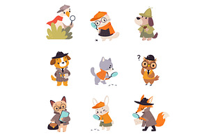 Animal Detective Character, an Animal Illustration by TopVectors